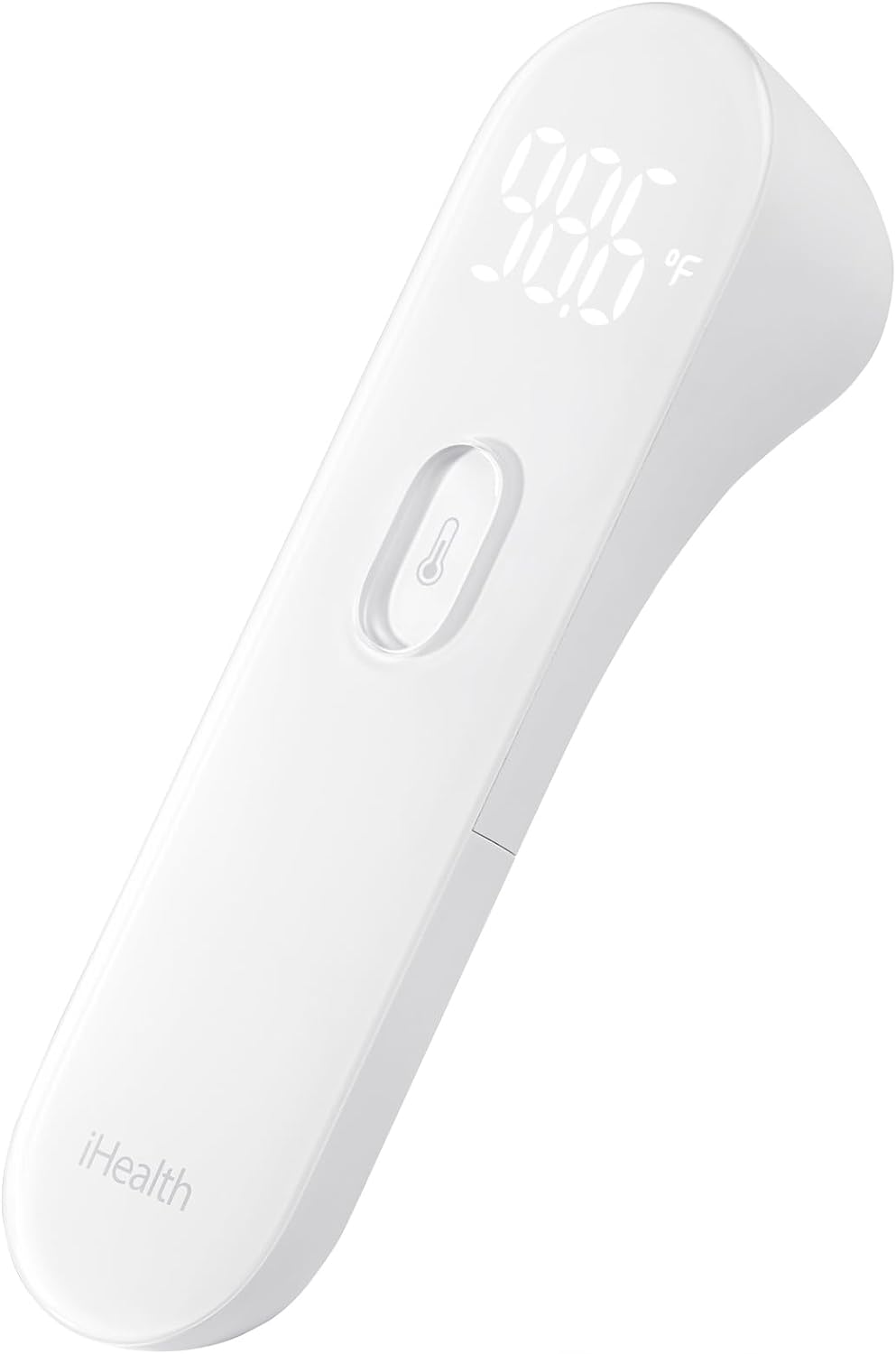 iHealth No-Touch Forehead Thermometer, Infrared Digital Thermometer for Adults and Kids, Touchless Baby Thermometer, 3 Ultra-Sensitive Sensors, Large LED Digits, Quiet Vibration Feedback, Non Contact