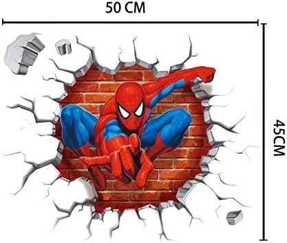 Spiderman Wall Stickers DIY Removable Spiderman Children Themed Art Boy Room Wall Sticker Bedroom Nursery Playroom Decoration Wall Stickers