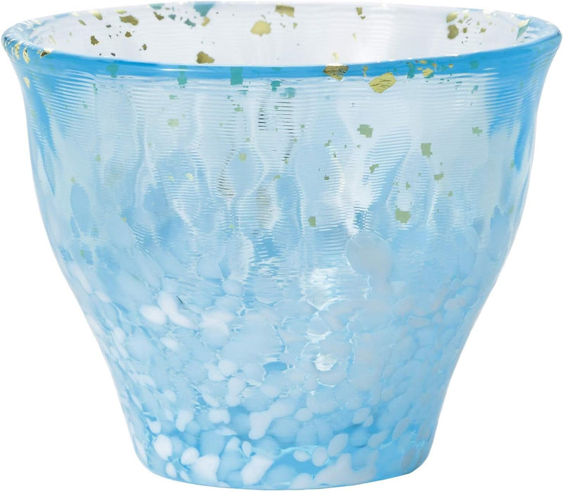 Aderia Tsugaru Vidro F-71844 Sake Bowl, Glass Cup, Nagori Snow, 2.9 fl oz (85 ml), Made in Japan