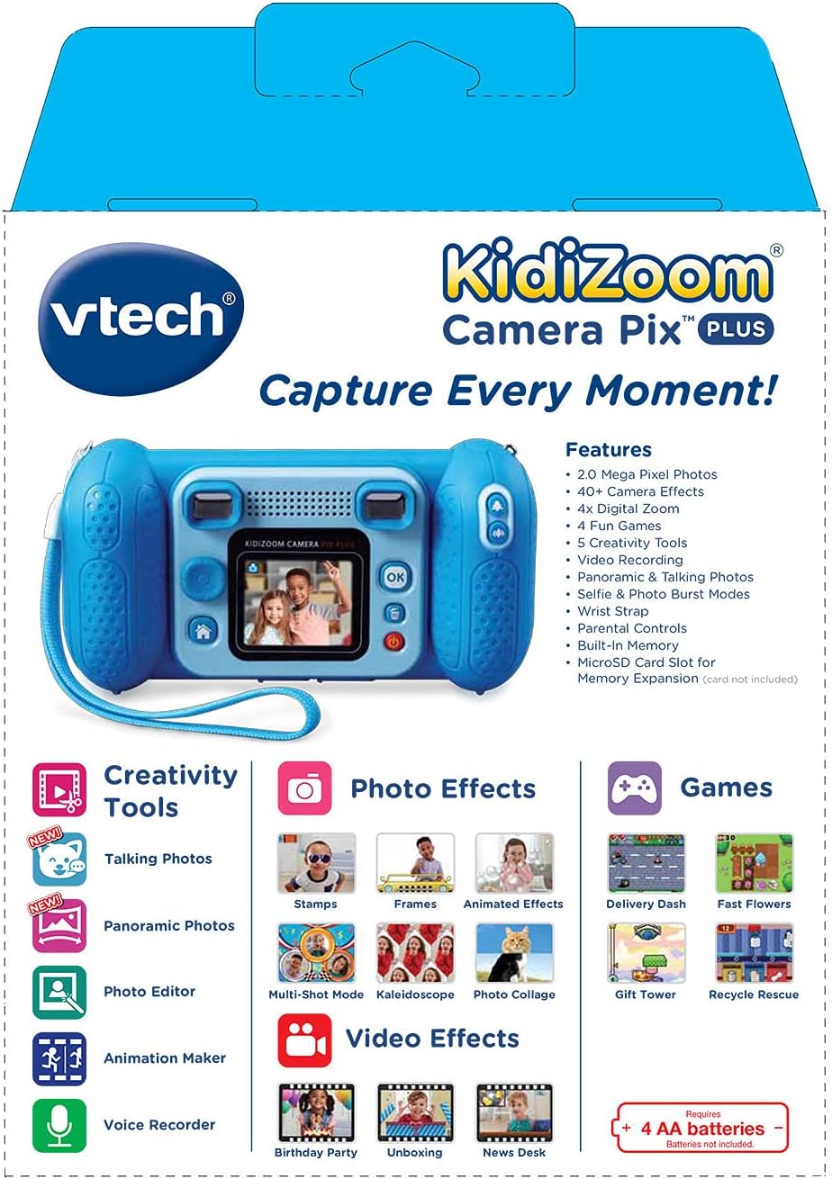 VTech KidiZoom Camera Pix Plus, Blue