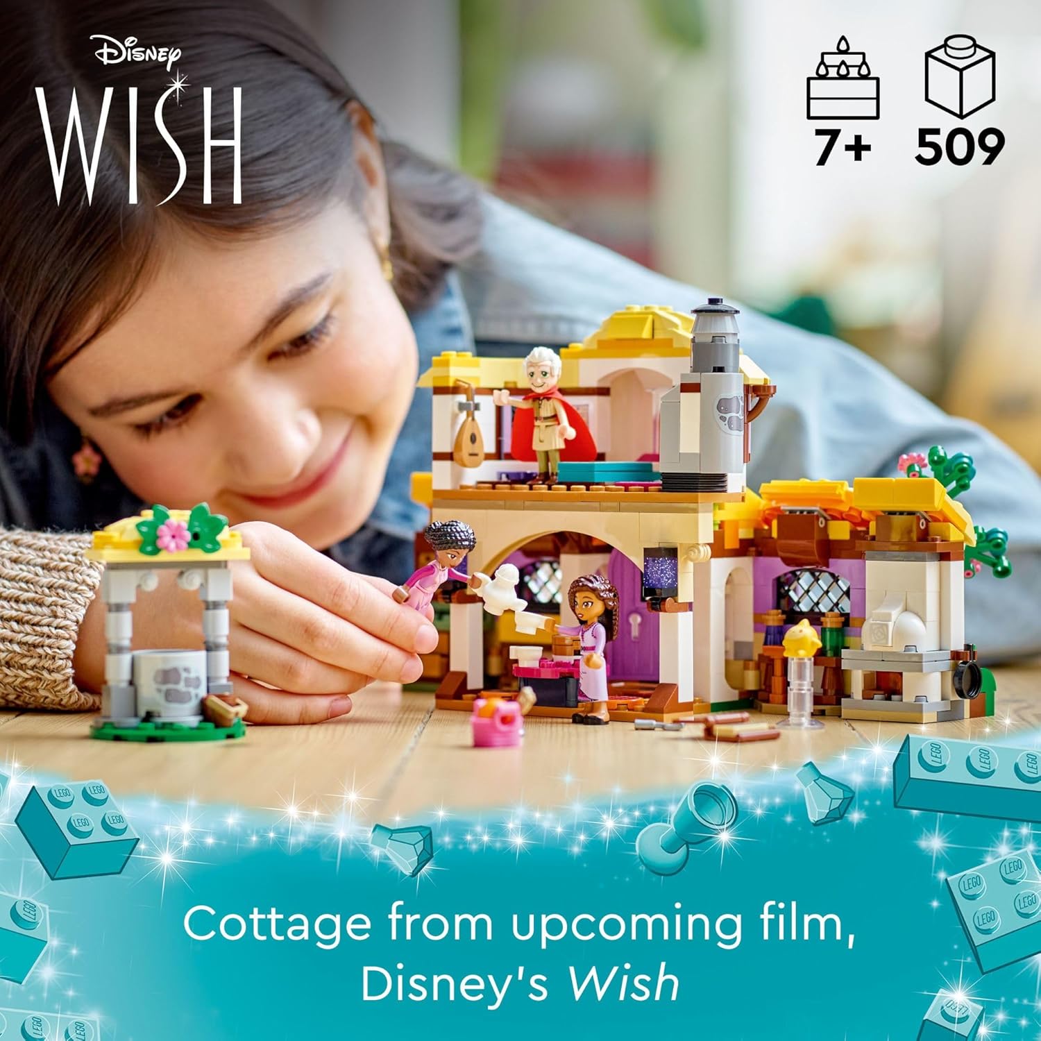 LEGO Disney Wish: Asha’s Cottage 43231 Building Toy Set, A Cottage for Role-Playing Life in The Hamlet, Collectible Gift This Holiday for Fans of The Disney Movie, Gift for Kids Ages 7 and up