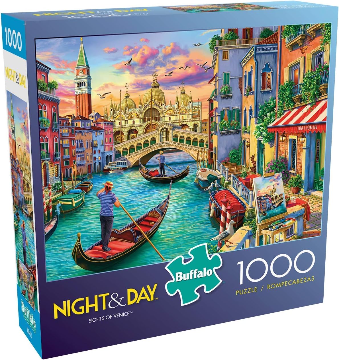 Buffalo Games - Image World - Sights of Venice - 1000 Piece Jigsaw Puzzle for Adults Challenging Puzzle Perfect for Game Nights - Finished Puzzle Size is 26.75 x 19.75