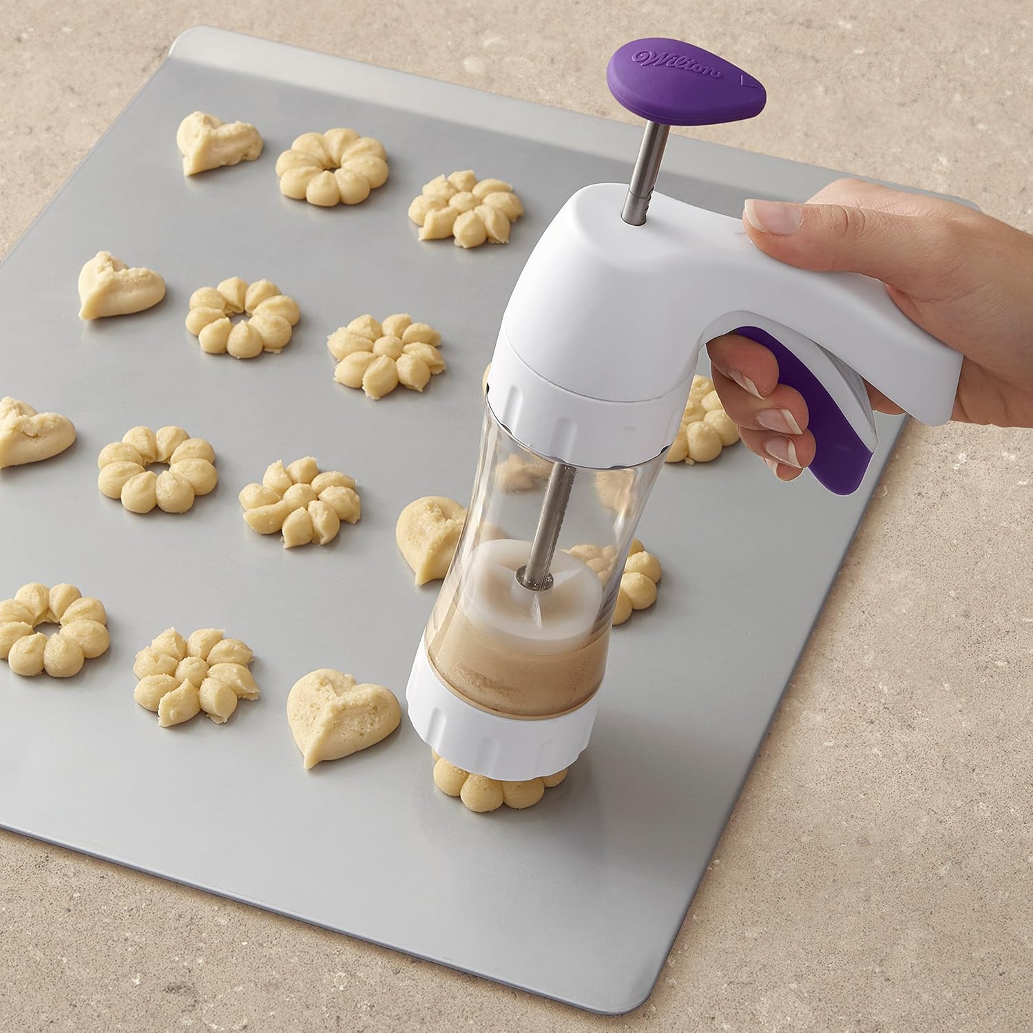 Wilton Simple Success Cookie Press, 13-Piece