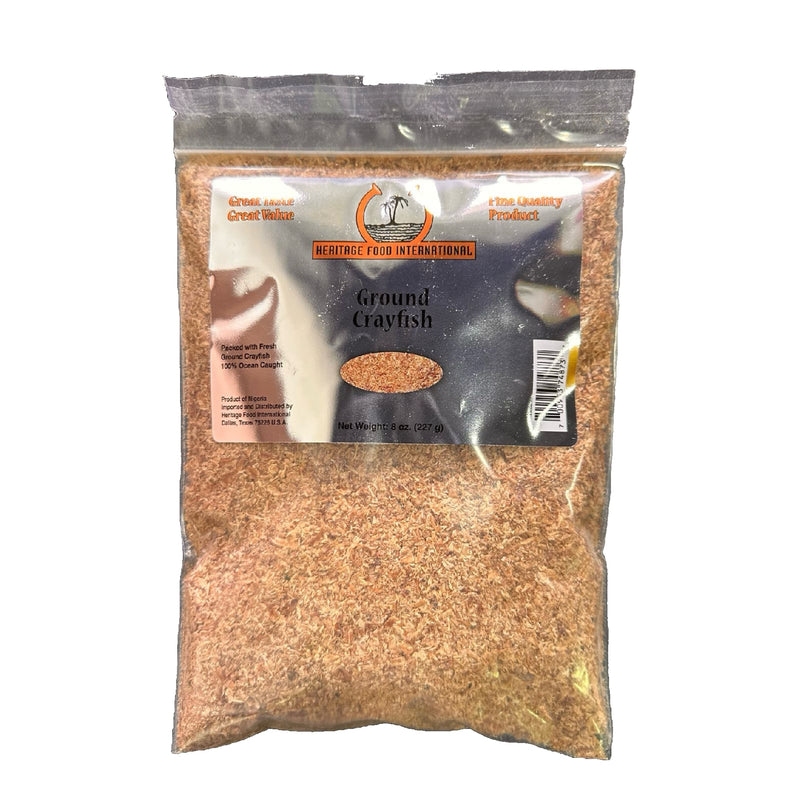 Ground Crayfish - 8oz, Premium African Seasoning for Soups & Stews