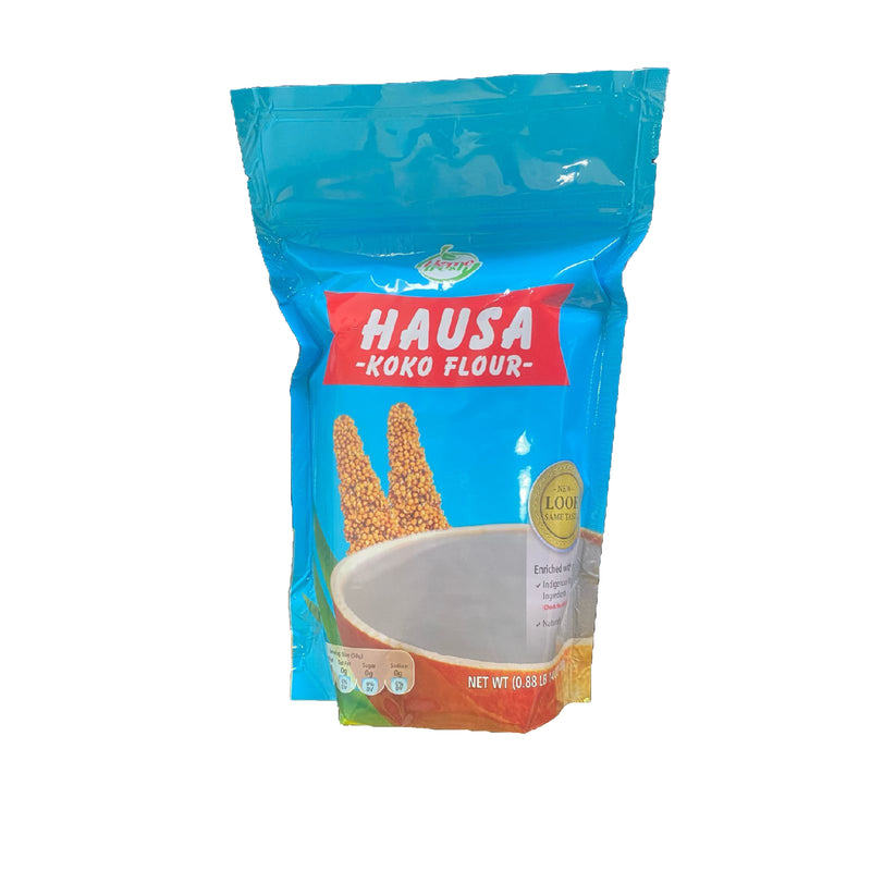 Hausa Koko Millet Flour - 400g, Authentic African Breakfast Mix