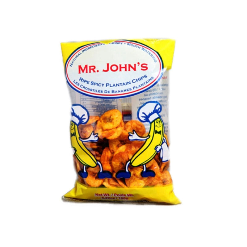 Mr John’s Ripe Spicy Plantain Chips - 70g, Bold & Crunchy Snack