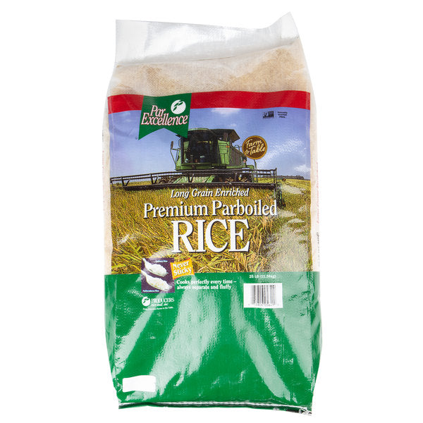 PAR EXCELLENCE PARBOILED LONG GRAIN WHITE RICE - 25LB