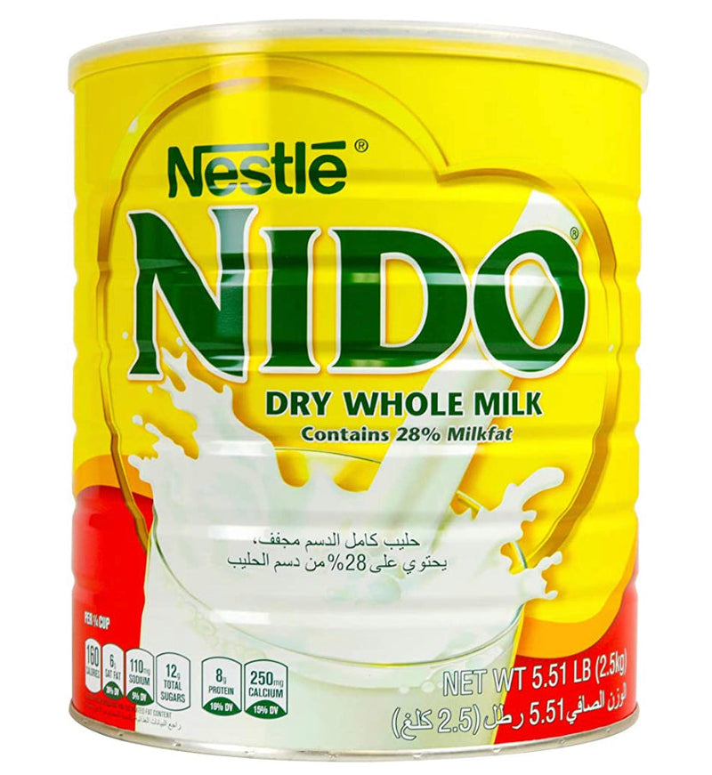 Nido Dry Powder Milk by Nestle 2.5KG