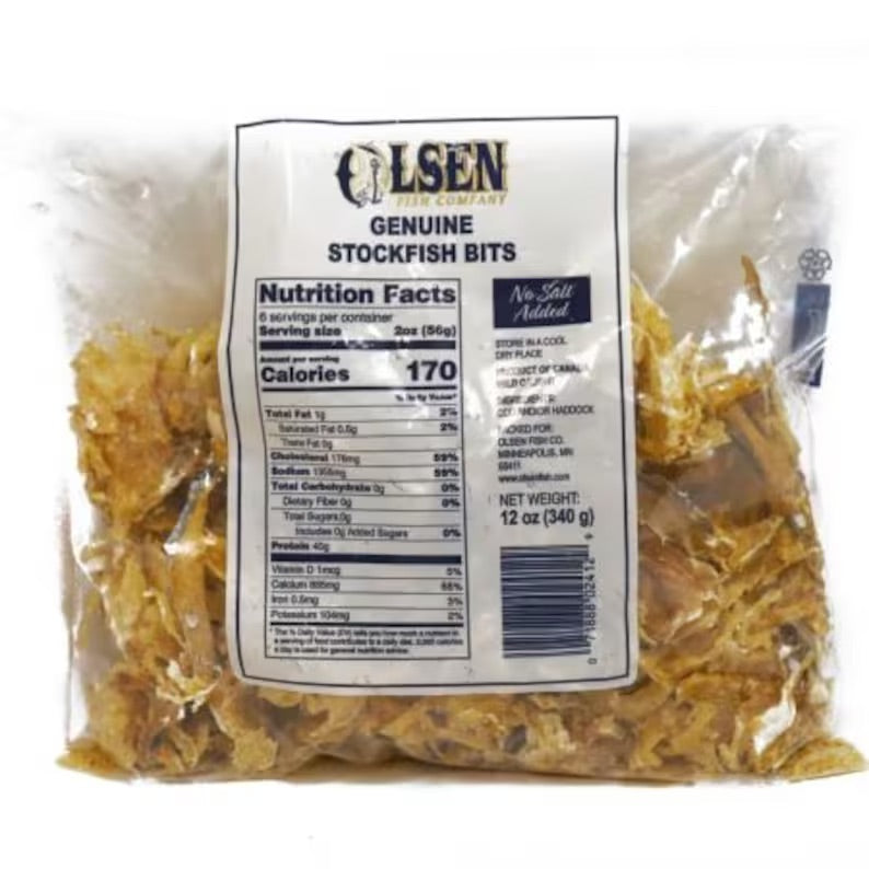 Stock Fish Bits - 8oz, Premium Dried Fish for Soups & Stews