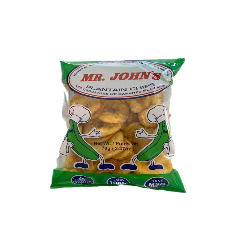 Mr. John Sweet Unripe Plantain Chips - 150g, Crunchy & Healthy Snack